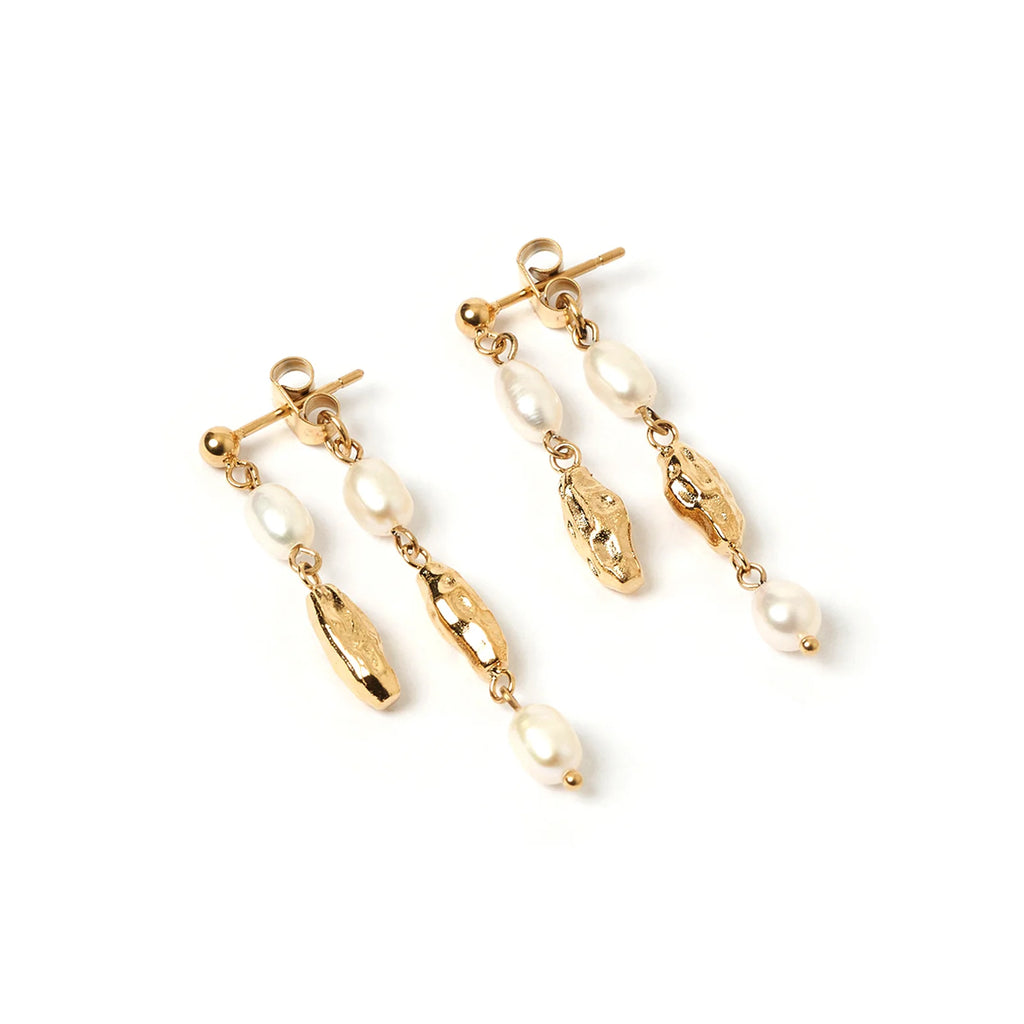 MIMI PEARL & GOLD EARRINGS