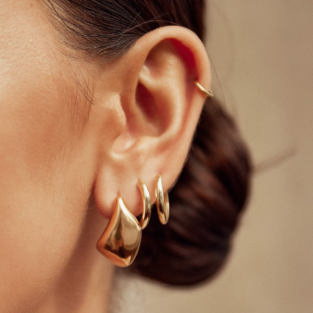 Arms of eve Delphine Gold Earrings Botega Veneta