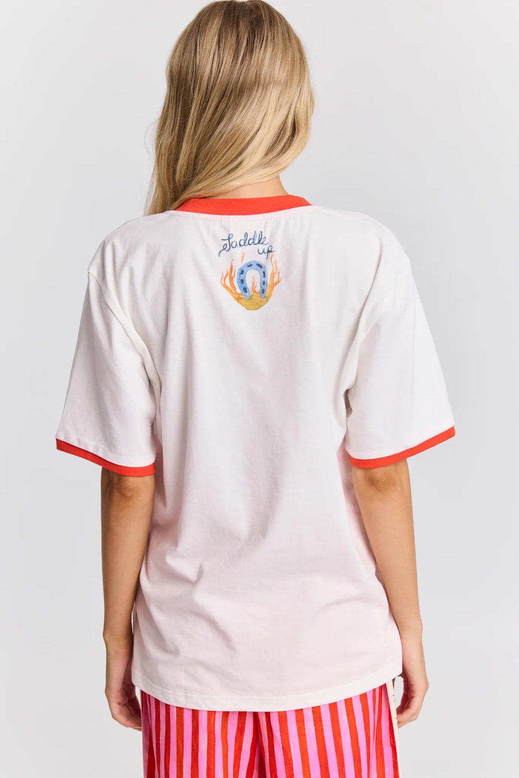 SHE'S ON FIRE V-NECK TEE