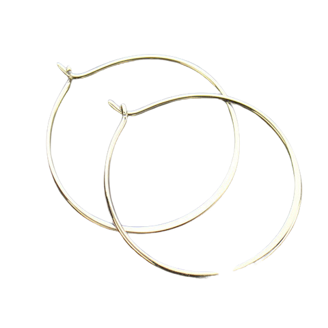itutu Sterling Silver Hoops - MED
