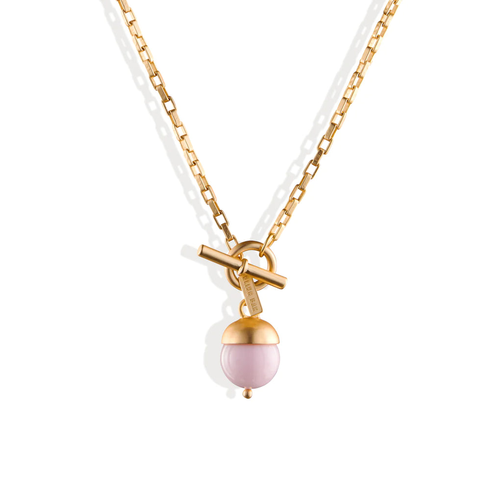 MIMI STONE NECKLACE - PINK