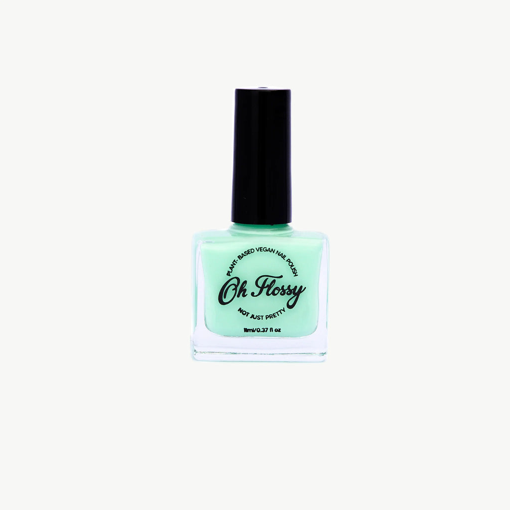 Oh Flossy Nail Polish - Cream Fluoro Green