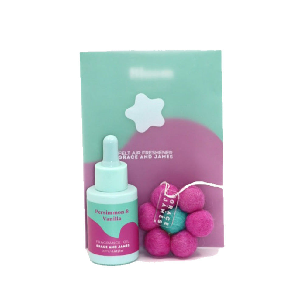 Persimmon & Vanilla Felt Air Freshener
