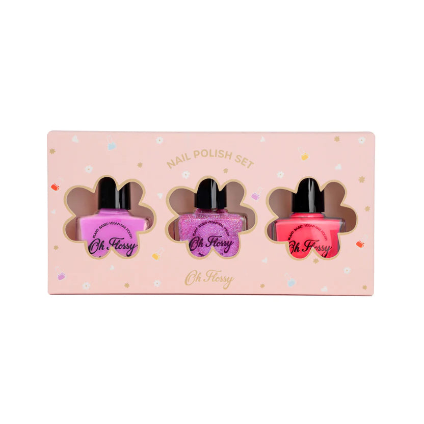 Oh Flossy PAMPER Nail Polish Set (Pink)
