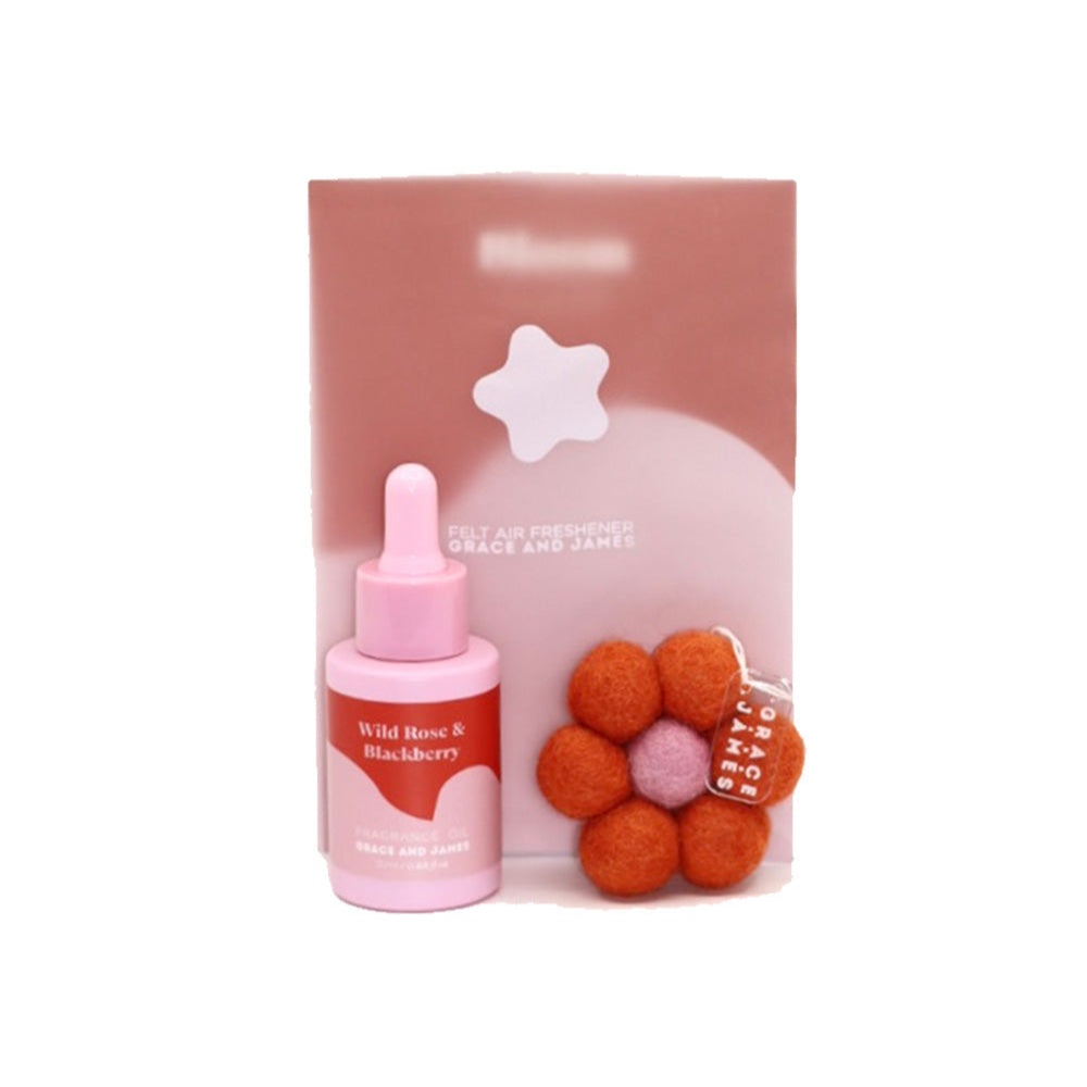 Wild Rose & Blackberry Felt Air Freshener