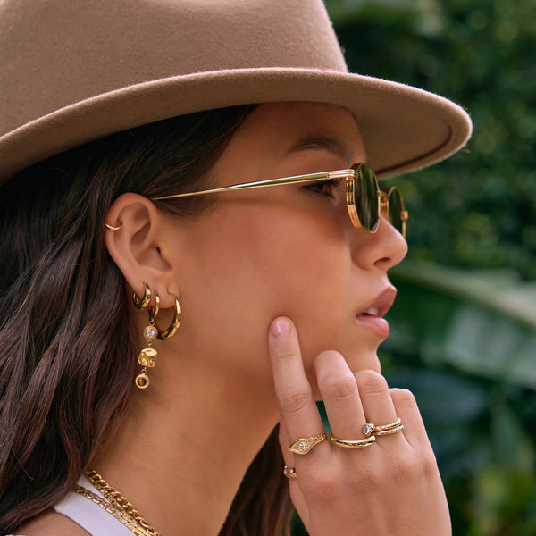Elysian Gold Ring – Ruby & Sky