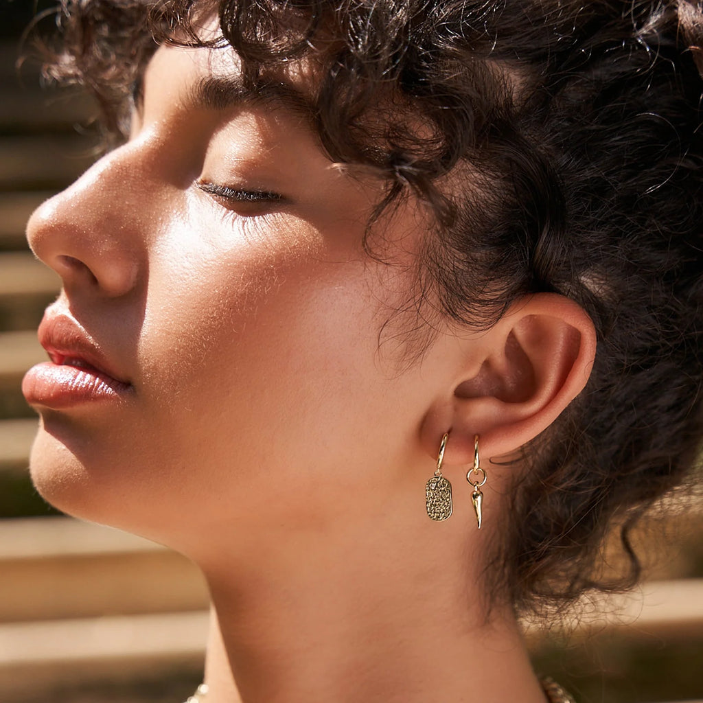 Cornicello Gold Charm Earrings - SMALL