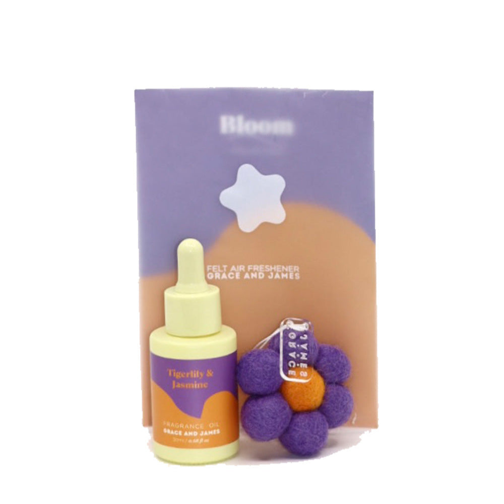 Tigerlily & Jasmine Felt Air Freshener