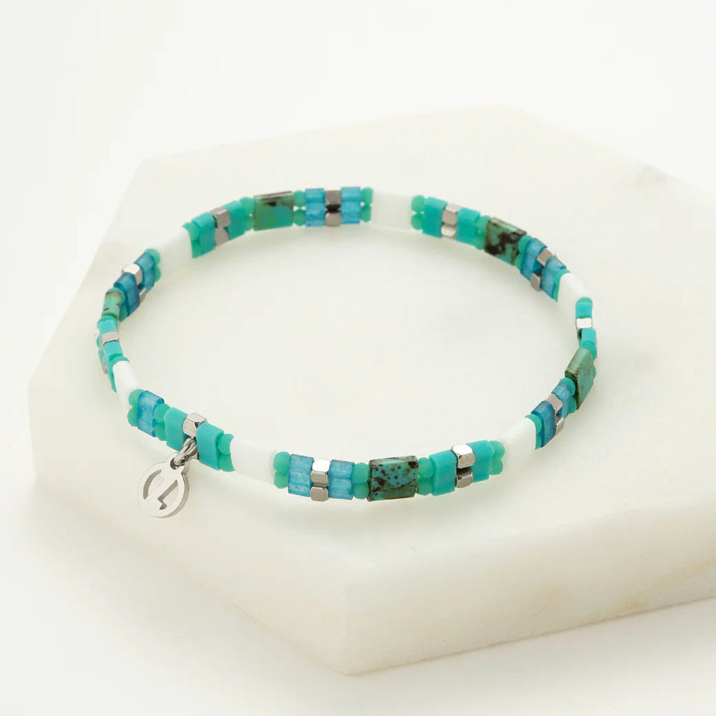 Tile Bracelet - Aqua