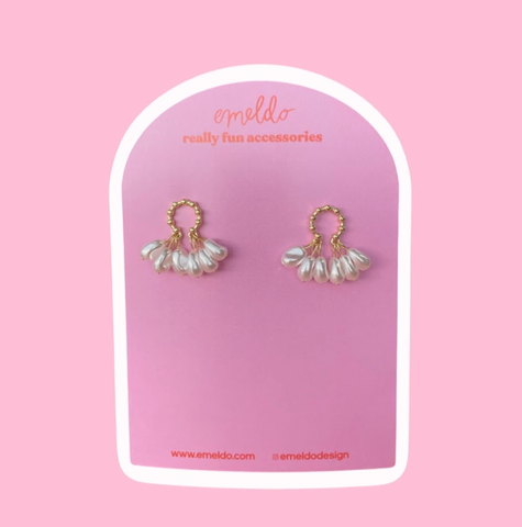 Audrey - Pearl Beads with Gold