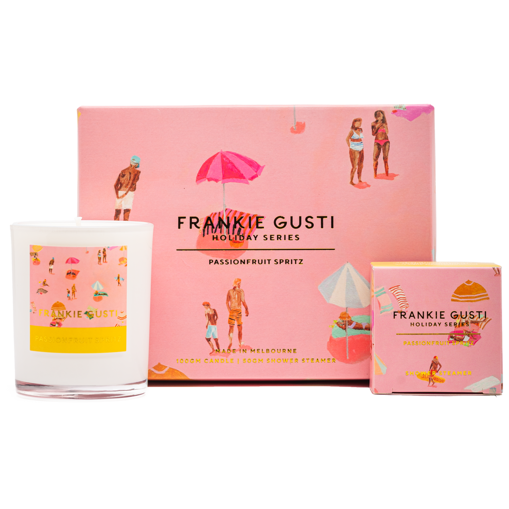 HOLIDAY SERIES CANDLE & STEAMER DUO  | PASSIONFRUIT SPRITZ | JANEY FORBES