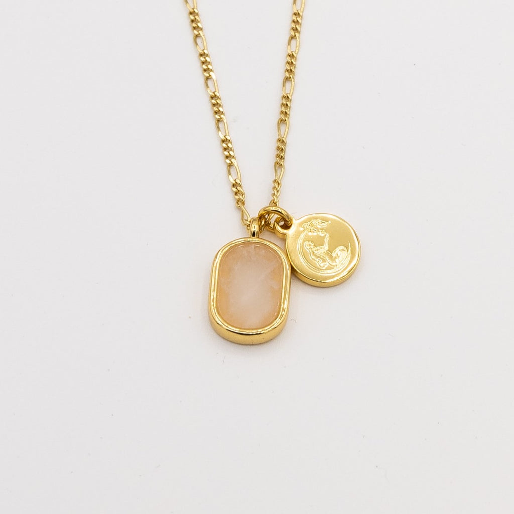 Moonstone Necklace in Gold