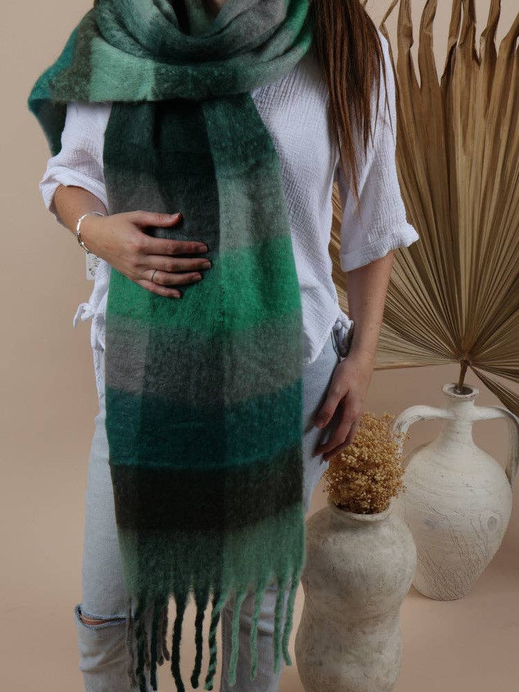 Fluffy Oversized Scarf - Alaska - Cloud