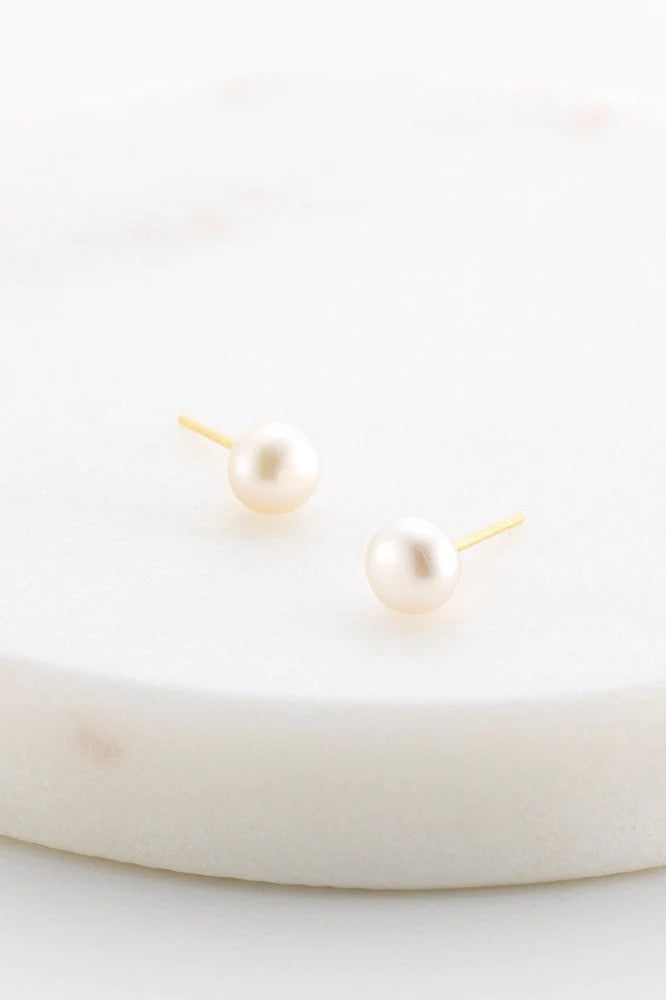 Leah Pearl Stud - Gold