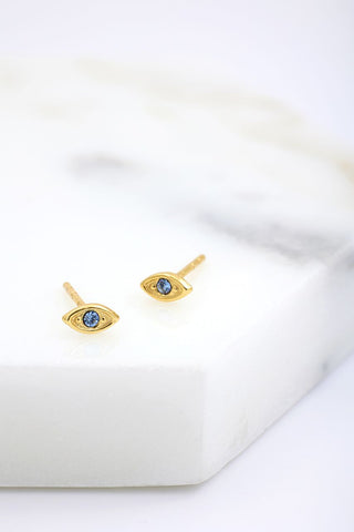 Grace Stud Earring - Sapphire