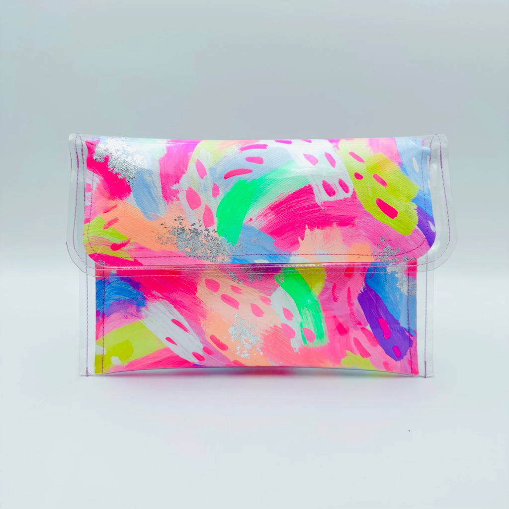 Medium Clutch - Pretty Pastel