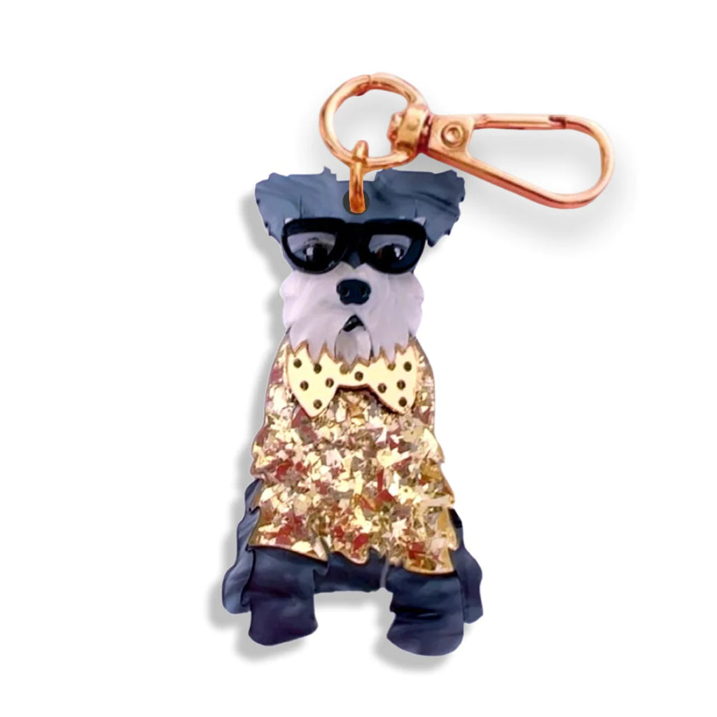 Schnauzer Bag Tag/ Keyring