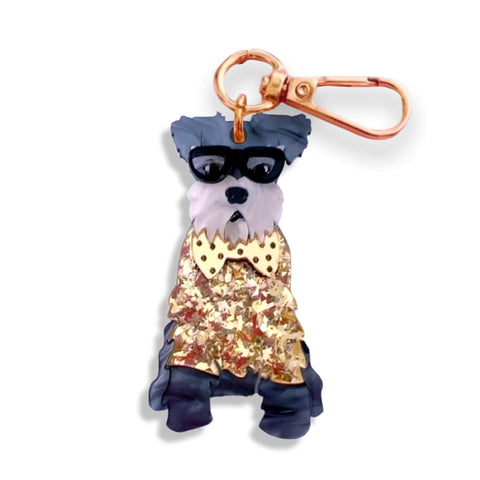 Schnauzer Bag Tag/ Keyring