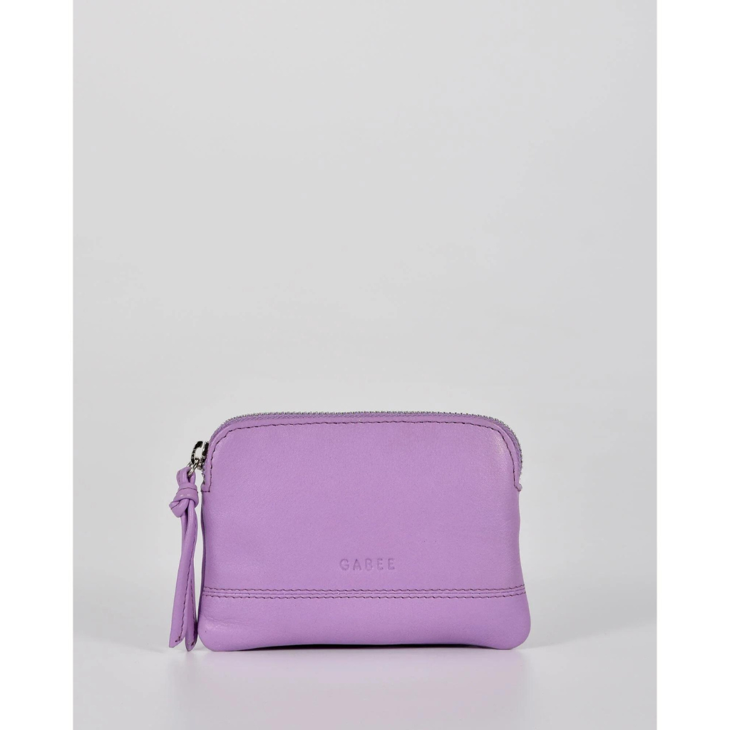 Gabee Amara Leather Pouch - Lavender