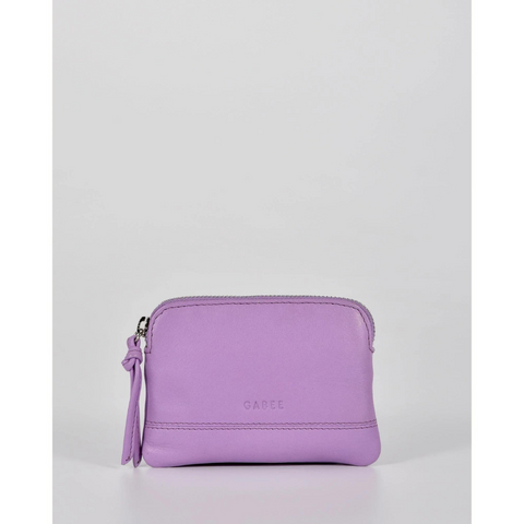 Gabee Amara Leather Pouch - Lavender