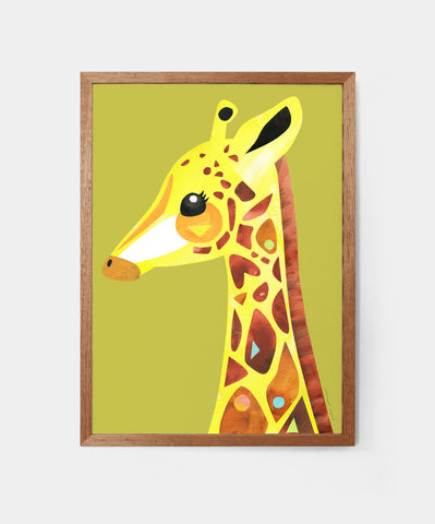 GIRAFFE FINE ART PRINT