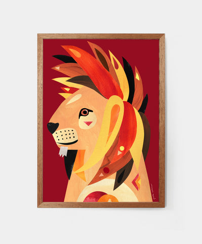 LION FINE ART PRINT