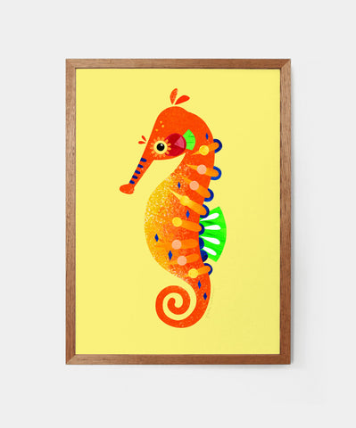 WESTERN AUSTRALIAN SEAHORSE FINE ART PRINT