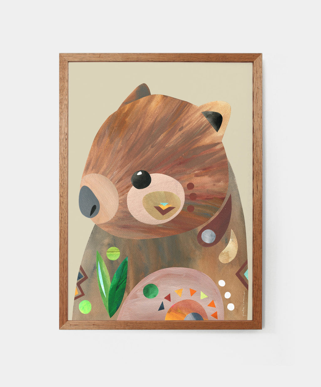 WOMBAT FINE ART PRINT