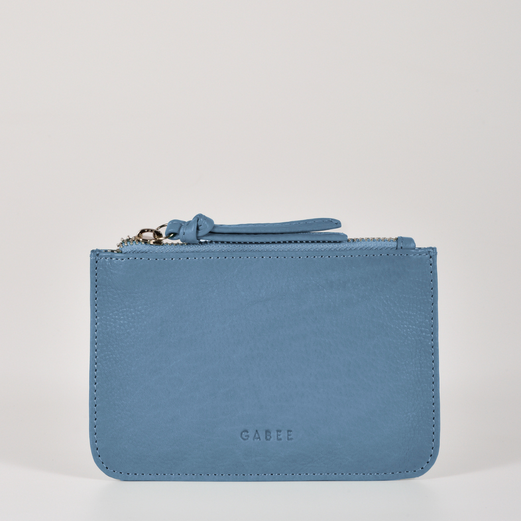 Gabee Village Soft Leather Purse - Powder Blue