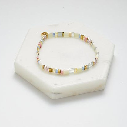 Tile Bracelet - Blush