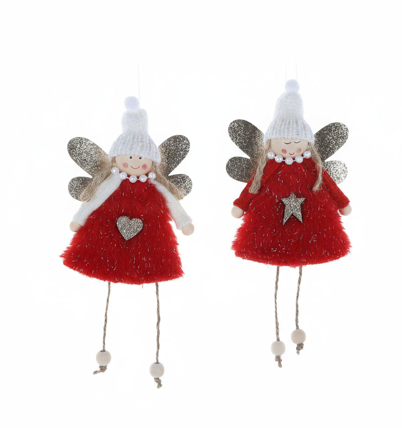 Angel with Beanie - Red