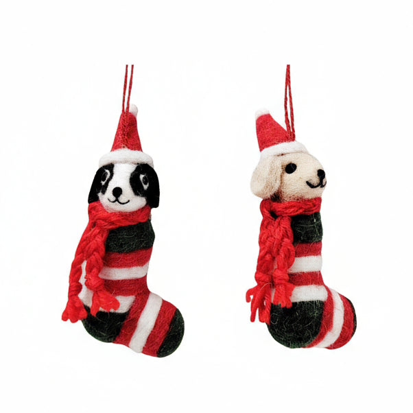 Dogs in Xmas Stockings