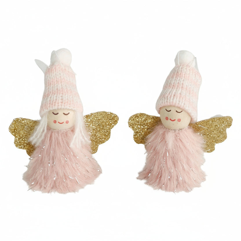 Tomte Angel with Beanie - Pink