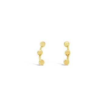 Tiny Triple Circle Ear Cuff - Gold