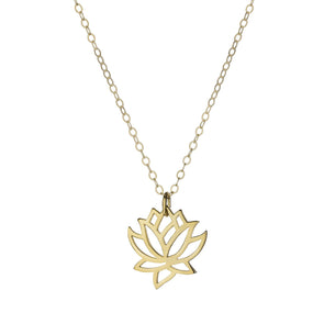 itutu Gold Lotus Necklace