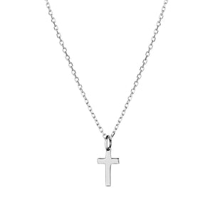 itutu Sterling Silver Cross Charm Necklace