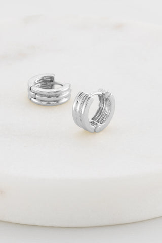 Grace Huggie Earring - Silver