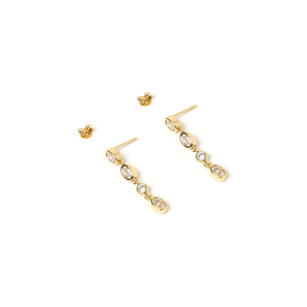 Isadora Gold Earrings - Stone