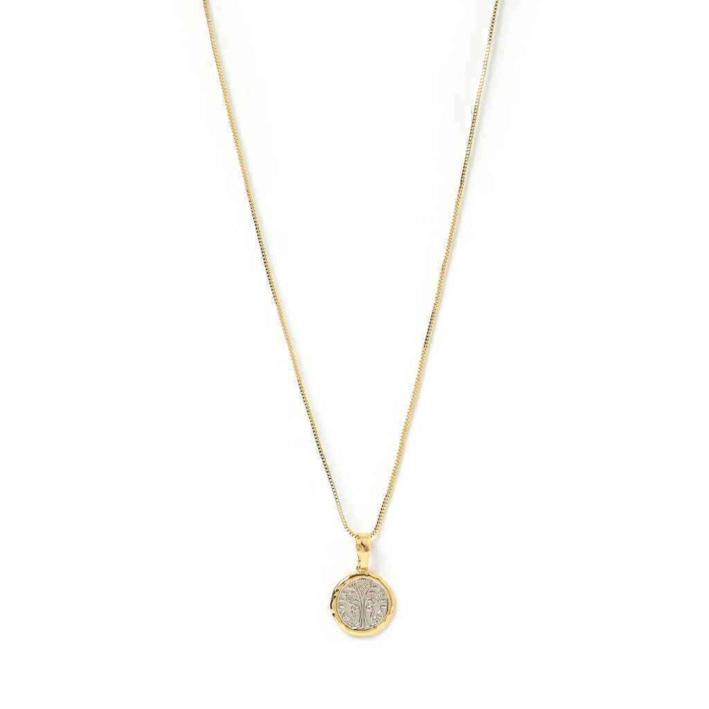 PICCOLO TWO TONE CHARM NECKLACE