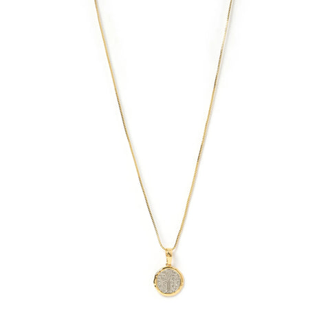PICCOLO TWO TONE CHARM NECKLACE