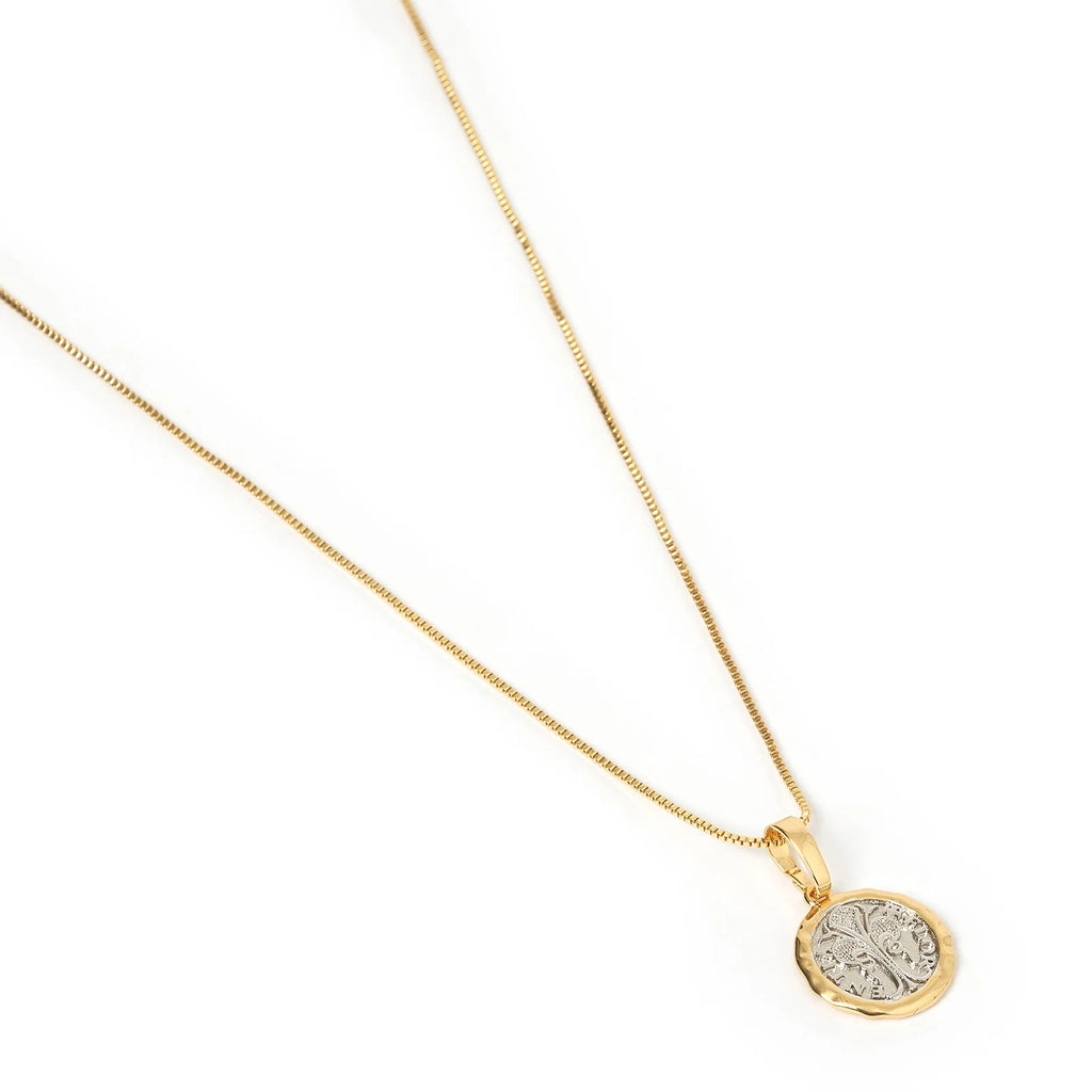 PICCOLO TWO TONE CHARM NECKLACE