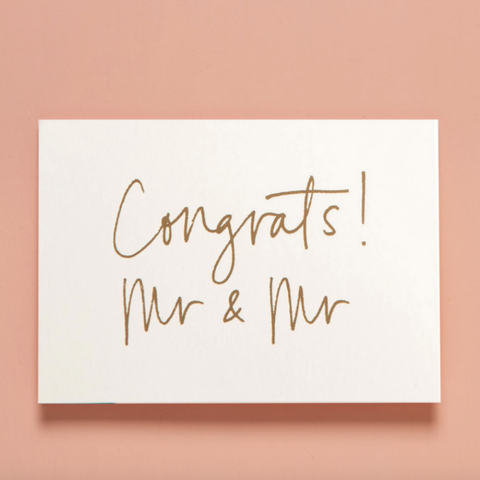 Congrats! Mr & Mr Pristine White