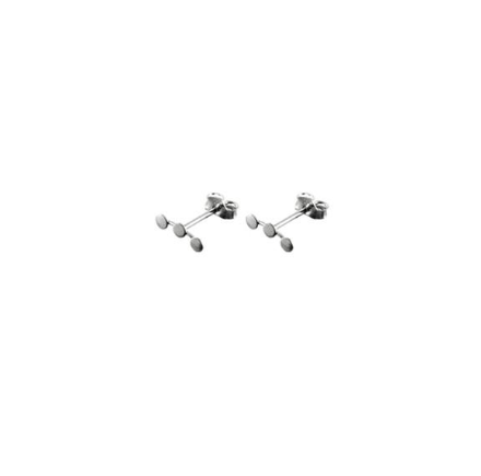 Tiny Triple Circle Ear Cuff - Sterling Silver