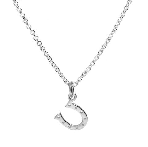 Sterling Silver Horseshoe Necklace