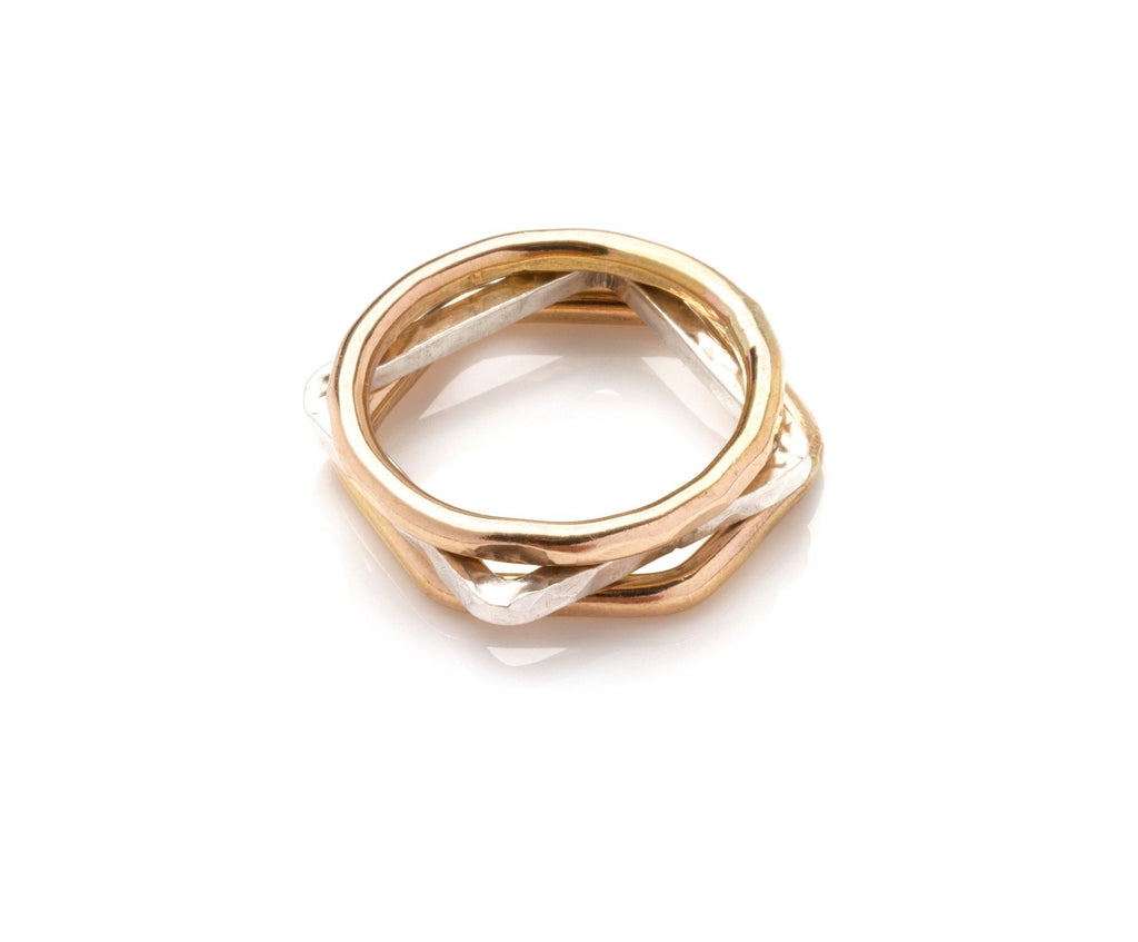Mixed Metal Geometric Stacking Rings