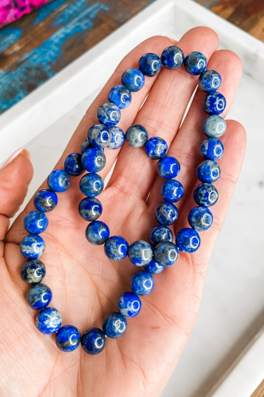 Lapiz Lazuli Crystal Bracelet