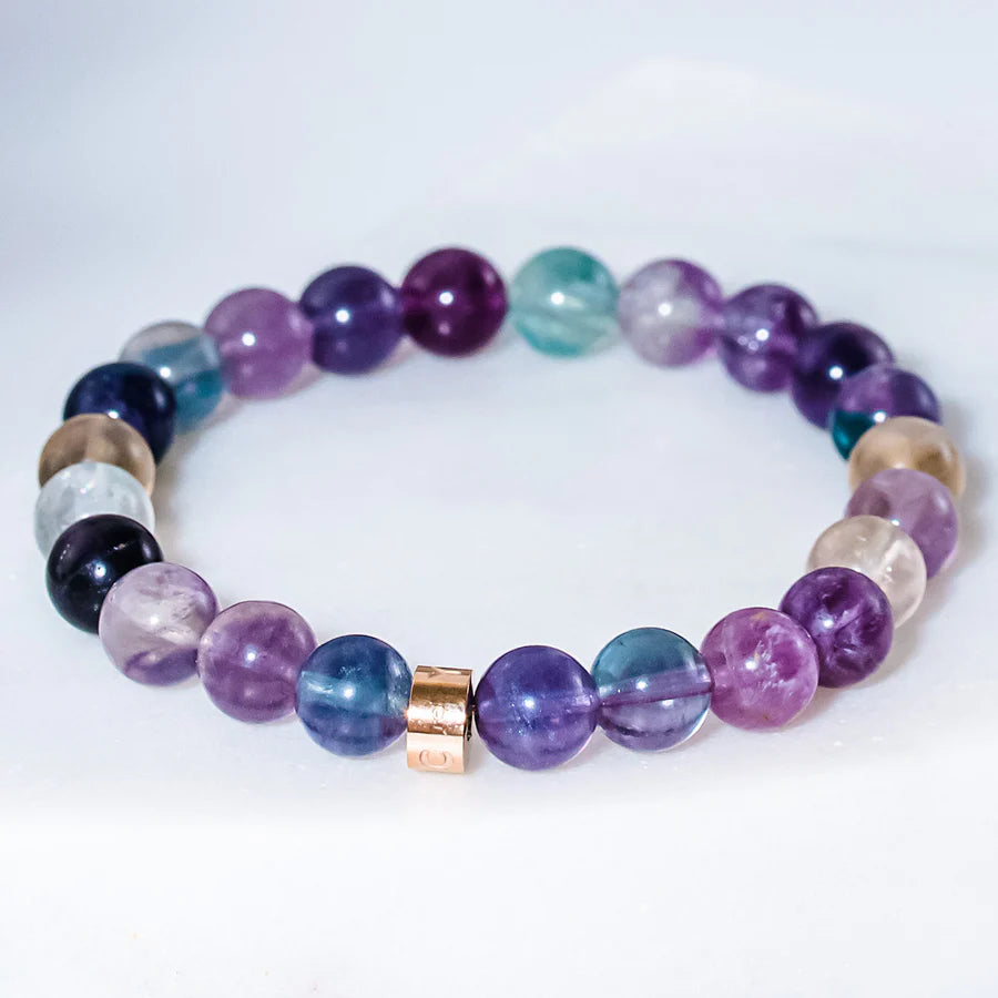 Rainbow Flourite Crystal Bracelet