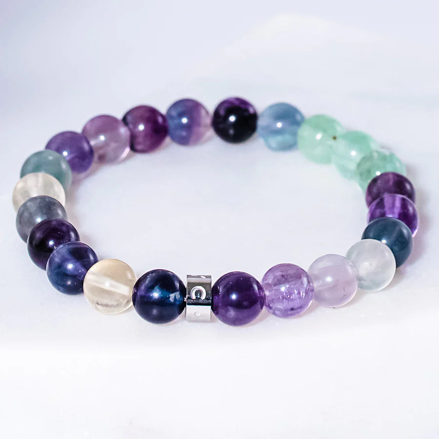 Rainbow Flourite Crystal Bracelet