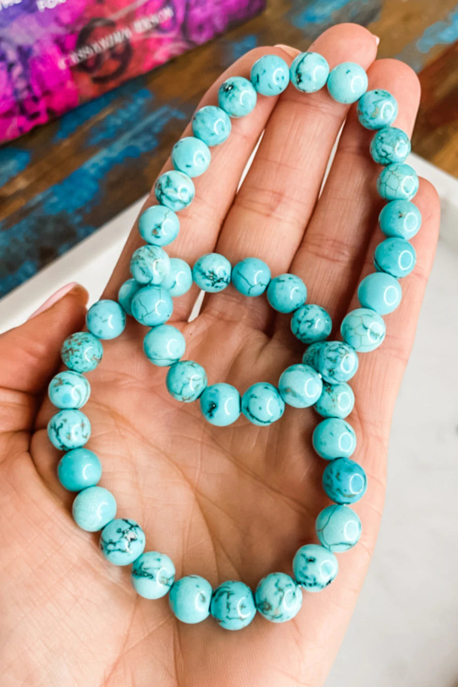 Turquoise Crystal Bracelet