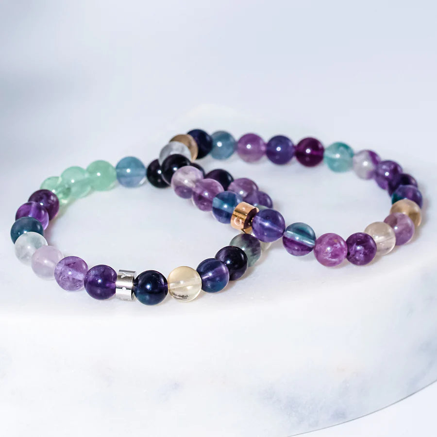 Rainbow Flourite Crystal Bracelet